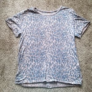 Free People Cheeta Print Top